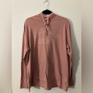 American Eagle Light Pink Hoodie | Supersoft